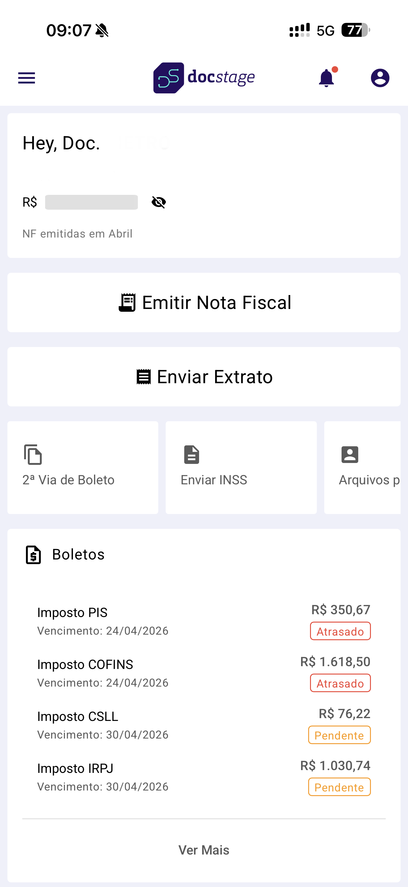 Dashboard <b>doc</b><i>stage</i>